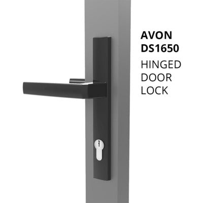 Doric DS1650 door lock package - lock, handles, and cylinder