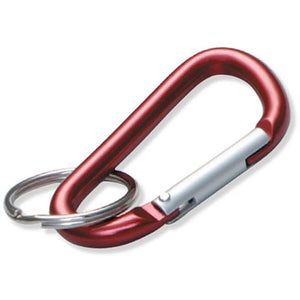 Luckyline 46101 Belt Key C-Clip, Spring Loaded, 3-1/8" Length, Anodized Aluminum, With 1-1/8" Ring, For Large Key