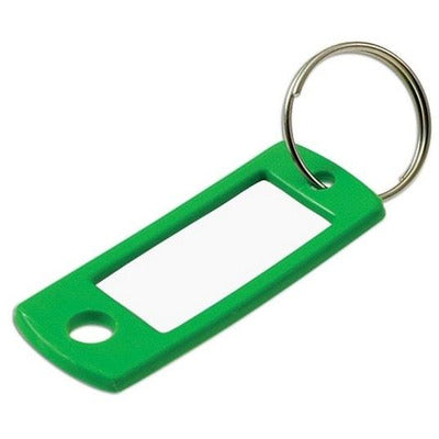 Luckyline 16900 200 pack of key tags, flexible, coloured plastic, overlapping ring